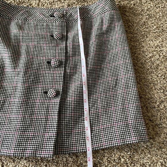 Ann Taylor LOFT HOUNDS tooth Modern Vintage Skirt 14P - Picture 5 of 7